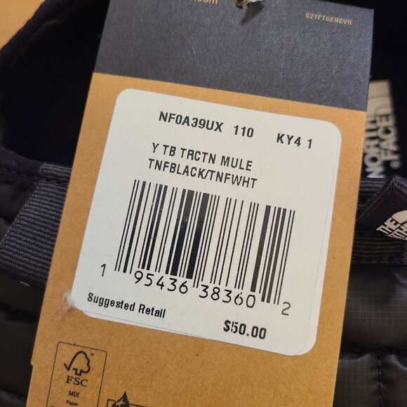 North Face Thermoball Traction Mule insulated shoes winter slipers kids 12 BOX - Picture 5 of 10